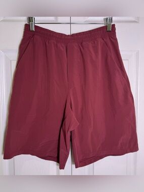 Lululemon Men’s T.H.E. Short II 9” Linered Burgundy Size Small* EUC